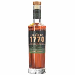 Bouteille de whisky tourbé écossais Glasgow 1770 Peated