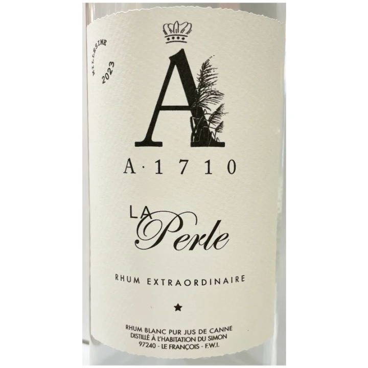 Rum label A1710 La Perle Distillery A1710 Agricole Martinique