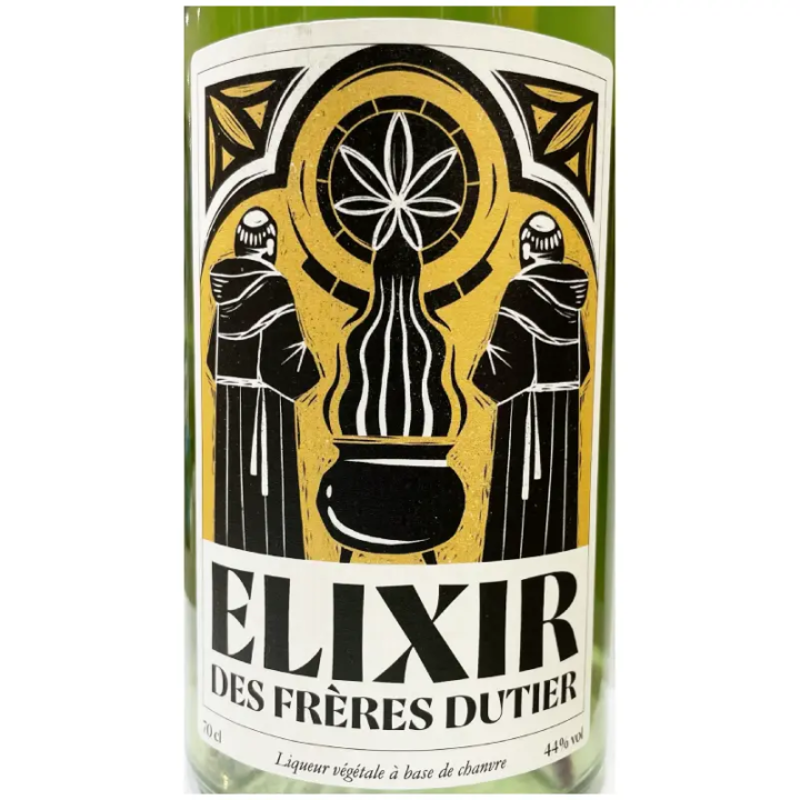 Etiquette liqueur vegetale Elixirs des freres Dutier