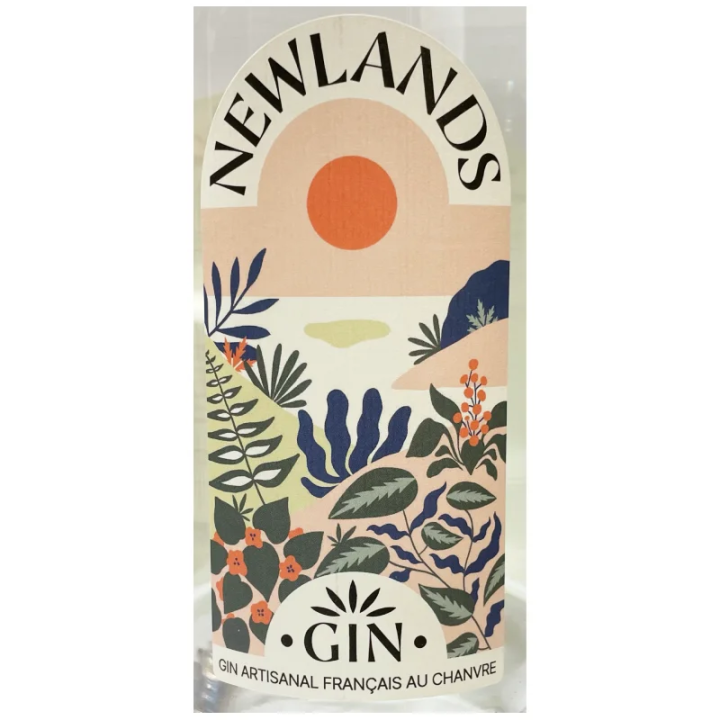 Etiquette Gin Newlands Distillerie Dutier