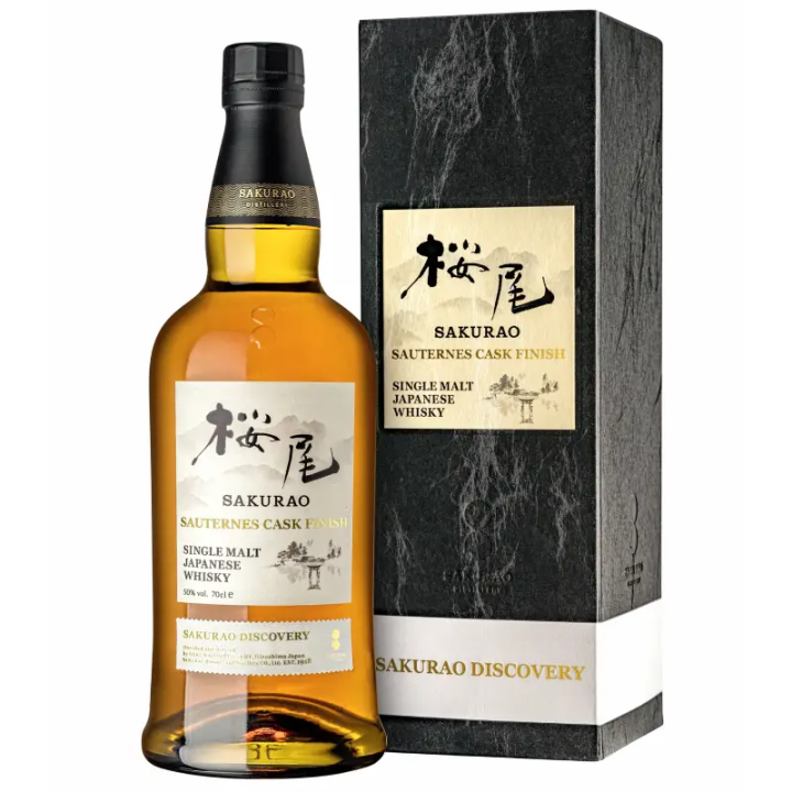 Bouteille Whisky Japonais Sakurao Sauternes Cask Finish Single malt avec etui