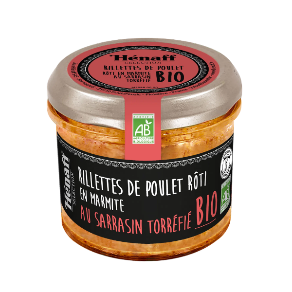 Rillettes de poulet rôti en marmite au sarrasin torréfié BIO