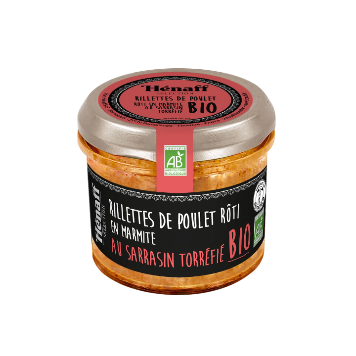 Rillettes de poulet rôti en marmite au sarrasin torréfié BIO