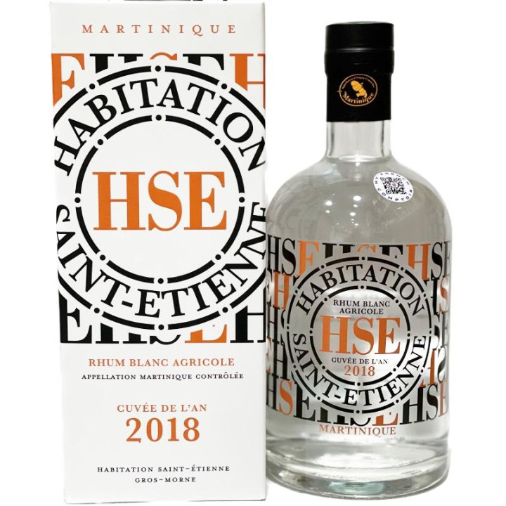 HSE Rhum Blanc Agricole Cuvée de l’An 2018 AOC Martinique