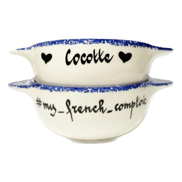 Breton name bowl - Pornic earthenware factory - Personalization on request