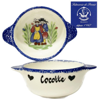 Breton name bowl - Pornic earthenware factory - Personalization on request