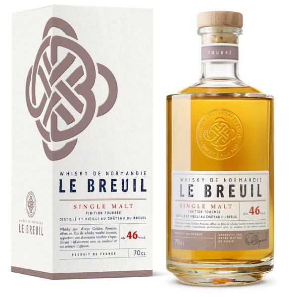 Whisky Le Breuil Tourbé - Single Malt - Whisky de Normandie