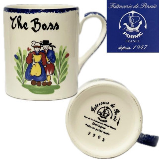 Tasse/Mug Prénom Breton - Faïencerie Pornic - Personnalisation à la demande