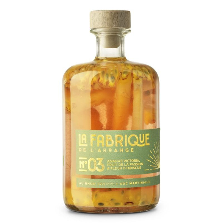 Rhum arrangé Ananas Victoria Fruit de la Passion & Fleur d'Hibiscus - Livraison offerte
