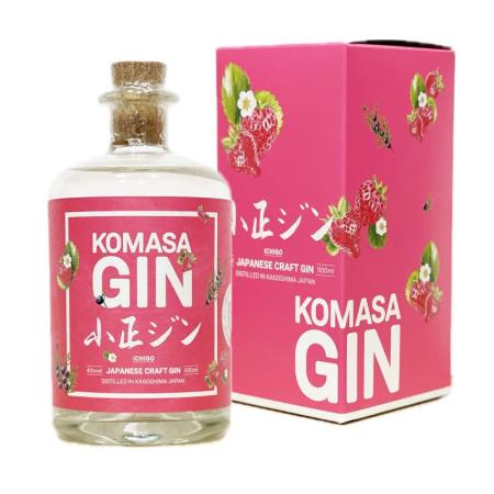 Komasa Gin Ichigo bouteille + étui