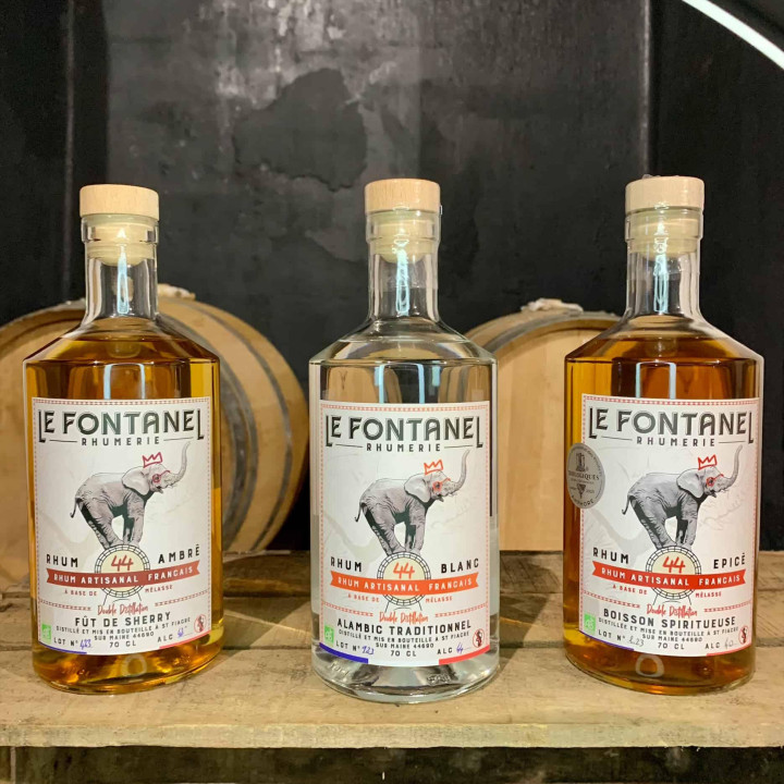Rhum Nantes - Le Fontanel Blanc - Artisanal, Mélasse Bio
