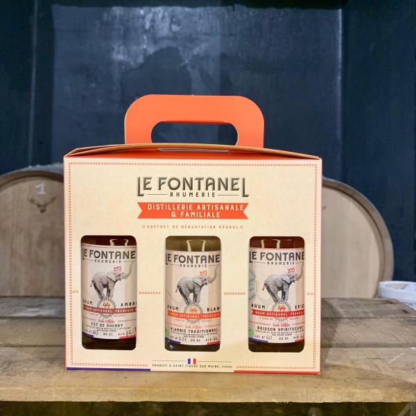 Coffret Rhum Fontanel Ambré-Epicé-Blanc Bio