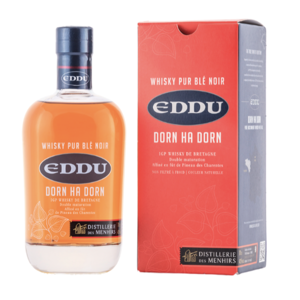 Whisky Eddu Dorn Ha Dorn - Whisky Breton, Pur Blé Noir, Fût de Pineau