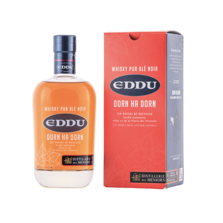 Whisky Breton Eddu Dorn Ha Dorn - Pur Blé Noir - Fût de Pineau