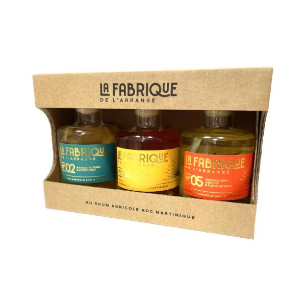 Coffret Rhum Arrangé - Trio 3x20cl - La Fabrique de l'Arrangé