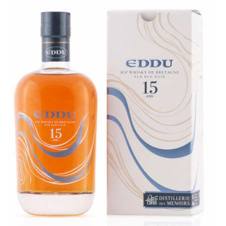 Whisky Breton Eddu 15 ans - Distillerie des Menhirs - Pur Blé Noir - Distillerie des menhirs
