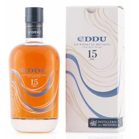 Whisky Breton Eddu 15 ans - Distillerie des Menhirs - Pur Blé Noir - Distillerie des menhirs
