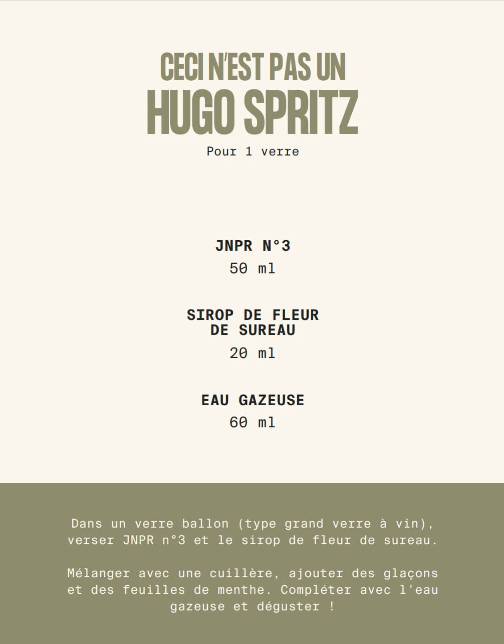 Recette Hugo Spritz
